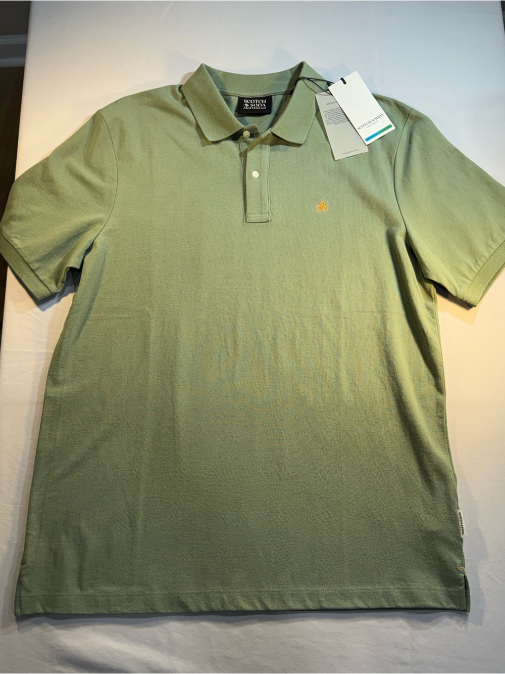 Scotch & Soda Men’s Light Green Polo Shirt NWT